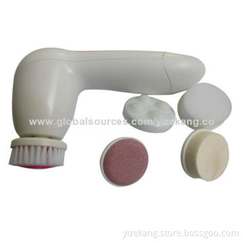 New Face Beauty/5-in-1 Deep Clean Face Massager with Brush, Sized 13.2 x 4.7 x 6.9cm
